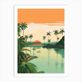 Samoa 2 Travel Illustration Art Print