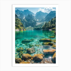 Lake In The Mountains 13 Art Print