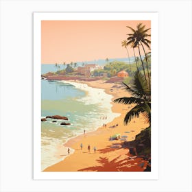 Anjuna Beach Goa India Golden Tones 4 Art Print