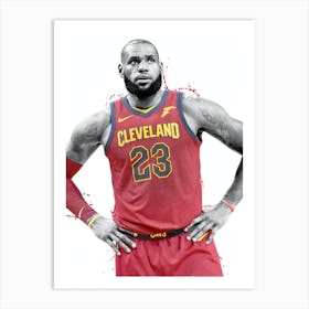 Lebron James Cleveland Cavaliers Art Print