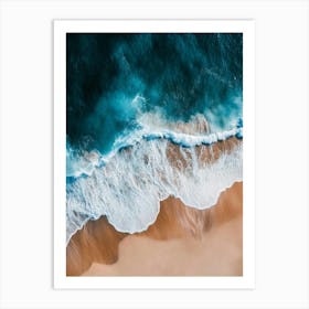 Aerial View Of The Ocean 1 Art Print