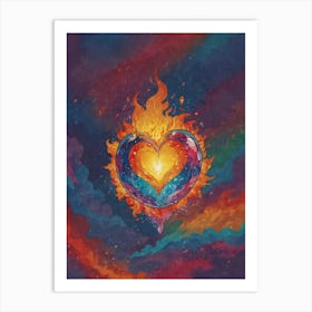 Heart Of Fire 60 Art Print