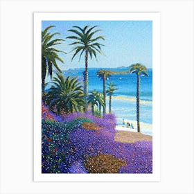 Oceanside, City Us  Pointillism Art Print