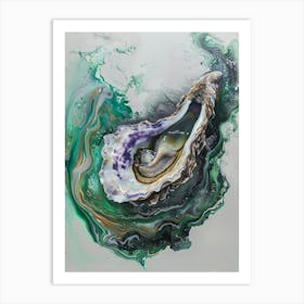 Oyster In The Water Art Print