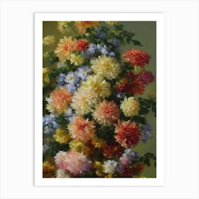 Chrysanthemums Painting 3 Flower Art Print