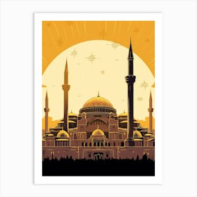 Hagia Sophia Ayasofya Pixel Art 3 Art Print