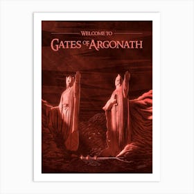 Gates of Arghonath - Lord of the Rings Art Print