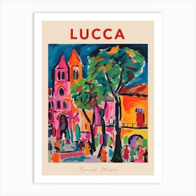 Lucca Italia Travel Poster Art Print