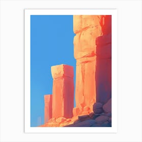 Sandstone Pillars Art Print