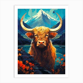 Highland Cow Art Print