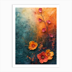 Abstract Of Flowers 1 Art Print