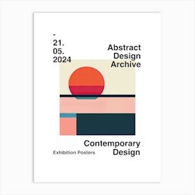 Abstract Design Archive Poster 03 Art Print