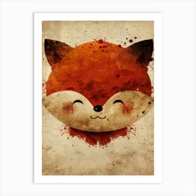 Fox Painting Art Print