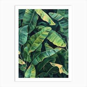 Banana Leaves 4 Art Print