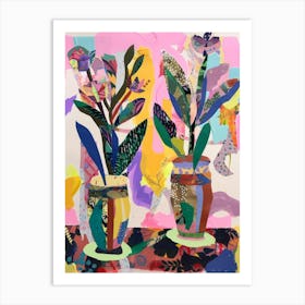 Two Potted Plants Art Print