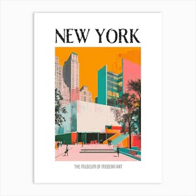 The Museum Of Modern Art New York Colourful Silkscreen Illustration 1 Poster Art Print