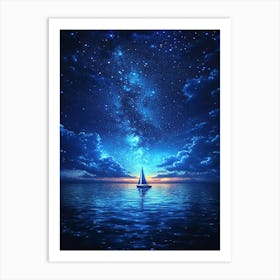 Starry Night Sky 6 Art Print