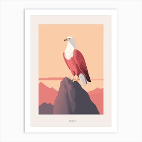 Minimalist Eagle 1 Bird Poster Art Print