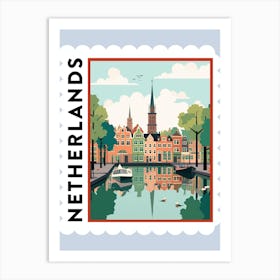 Netherlands 3 Travel Stamp Poster Art Print