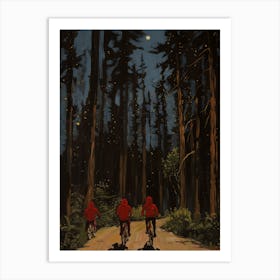 Boys In Woods 4 Fy V Art Print