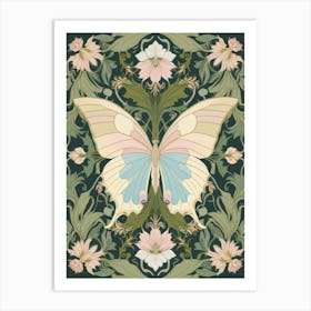 Butterfly Style William Morris 2 Art Print