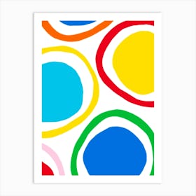 Colorful Circles 13 Art Print