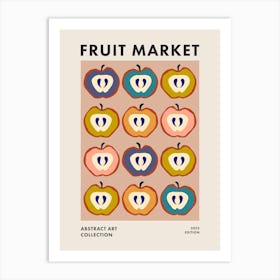 Fruit Market Colorful Abstract Kitchen Art 4 Art Print