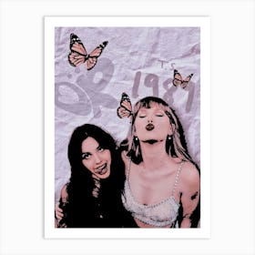 Olivia Rodrigo And Taylor Swift 1 Art Print