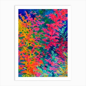 Acropora Vibrant Painting Art Print