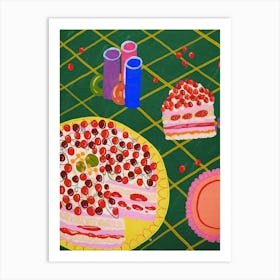 Cherry Cake 2 Art Print