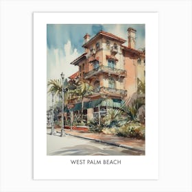 West Palm Beach USA Travel Poster Art Print