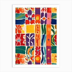 Colorful Flowers Art Print