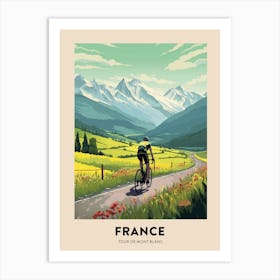 Tour De Mont Blanc France 10 Vintage Cycling Travel Poster Art Print