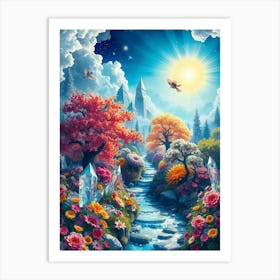 Fairy Garden 1 Art Print