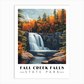 Fall Creek Falls: Serenity in the Tennessee Wilds Art Print