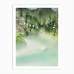 Tatra National Park Poland Water Colour Poster Art Print