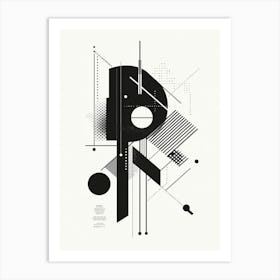 Abstract Lettering Art Print