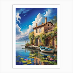 House By The Lake 2 Art Print