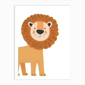 Lion Cartoon Art Print