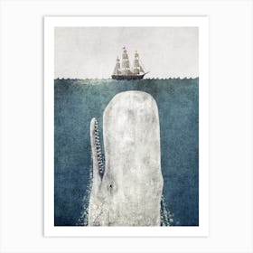 The White Whale Art Print