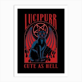 Lucipurr Art Print