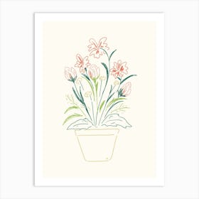 Flower Pot Print Art Print