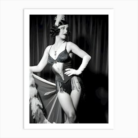 1920's Burlesque Dancer ~Reimagined 117 Art Print