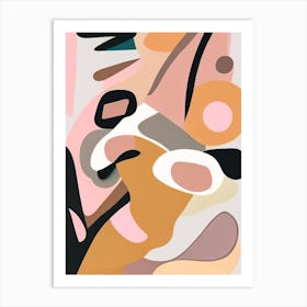 Abstract Force Musted Pastels Art Print