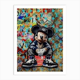 Pop Art Mickey Mouse Fashion Art Print