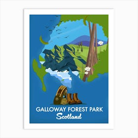 Galloway Forest Park Scotland Art Print