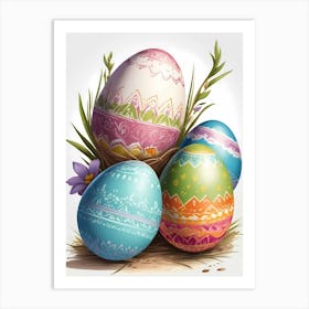 Easter Eggs 1 Art Print