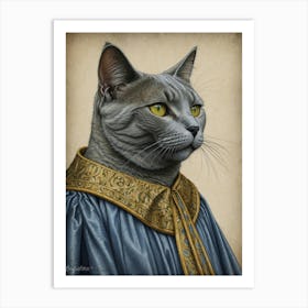 King Cat 3 Art Print
