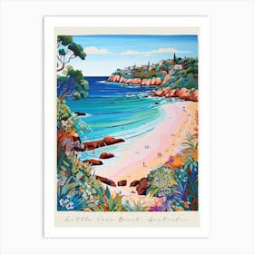 Poster Of Little Cove Beach, Australia, Matisse And Rousseau Style 2 Art Print