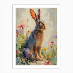 Rex Rabbit Painting 1 Art Print